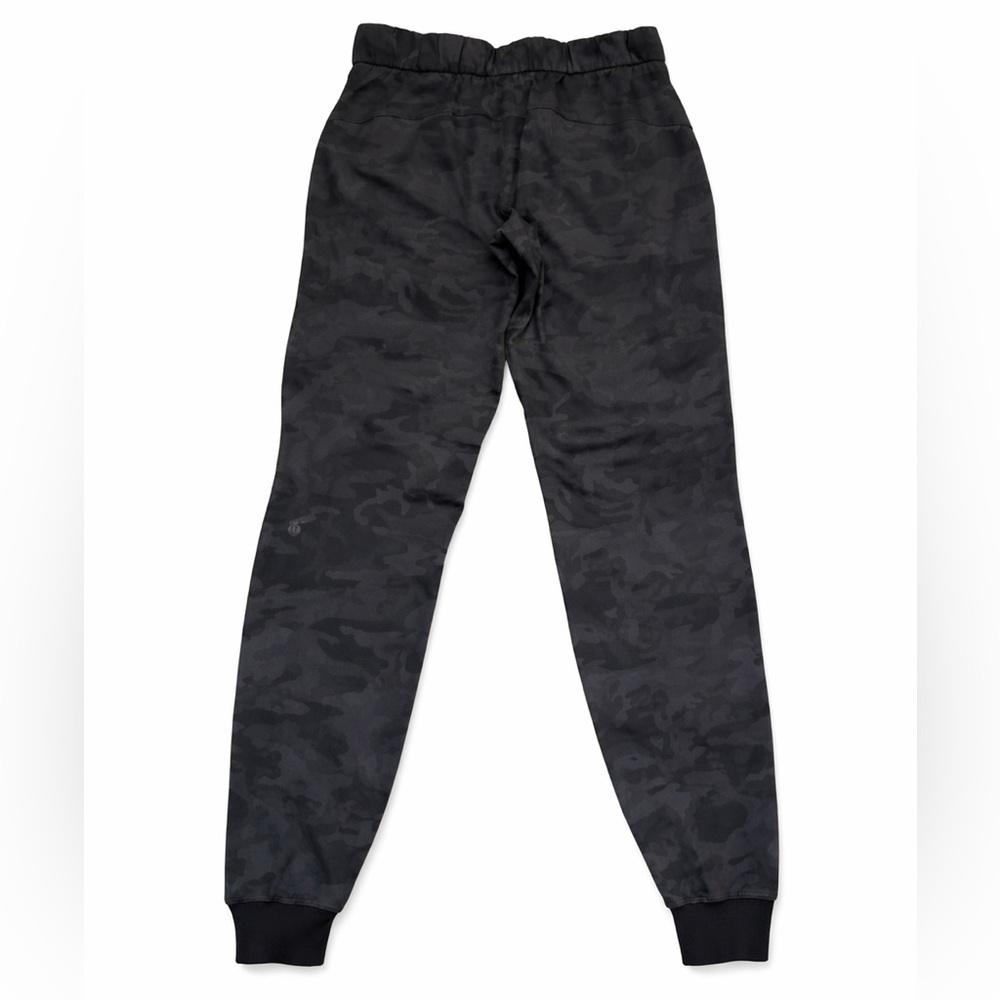 Lululemon Dark Camo Jogger Pants Athleisure Elastic Waist Drawstring Size 4 - Picture 2 of 9